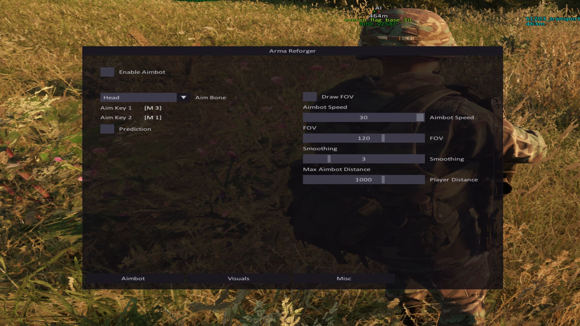 Menu preview