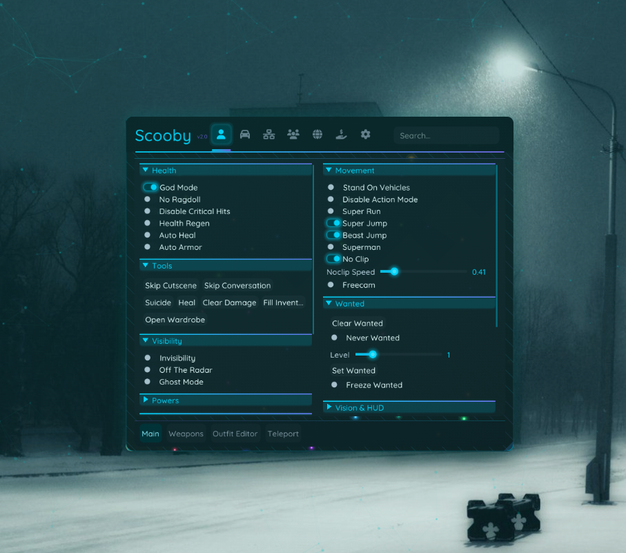 Scooby Menu